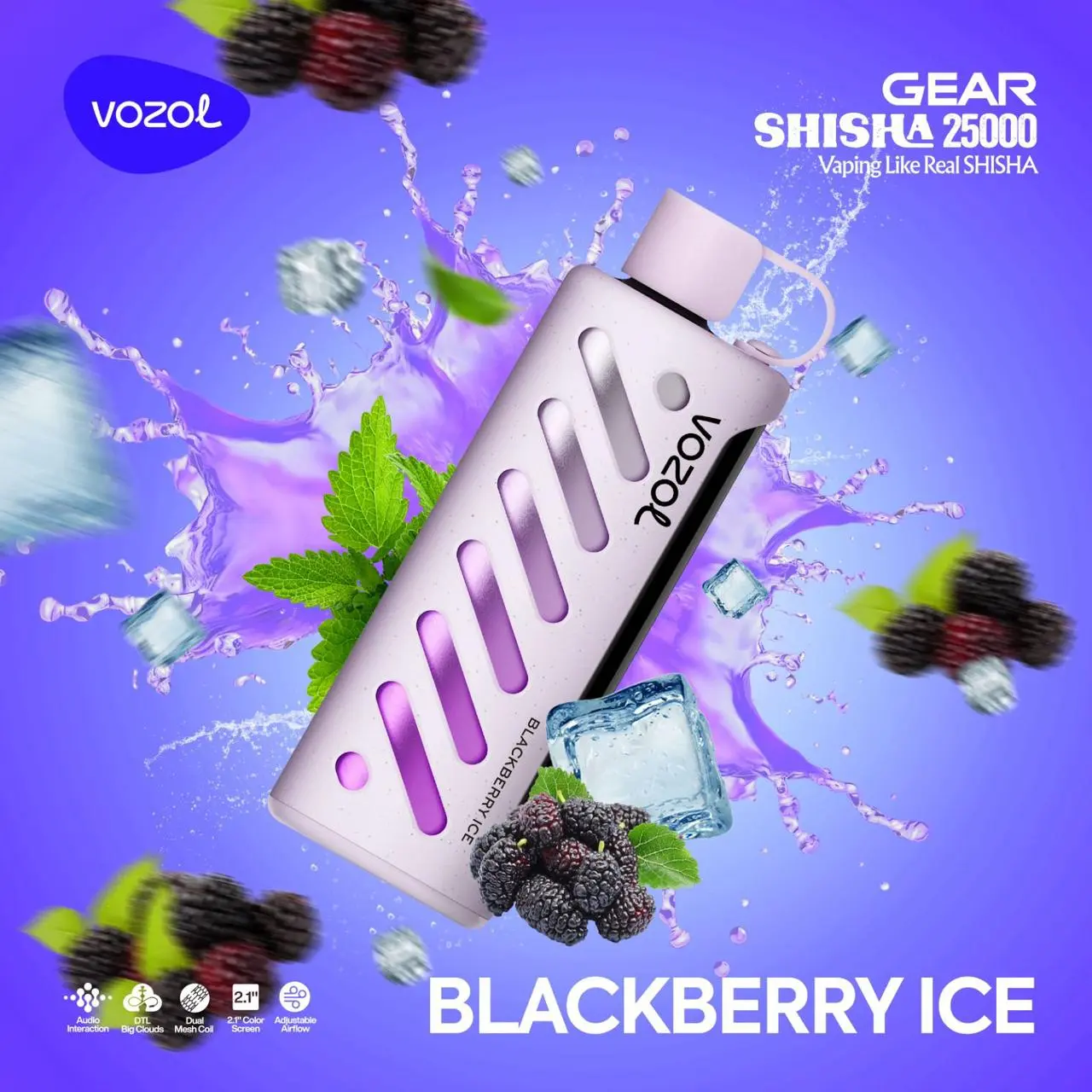 Gear Shisha 25000 Blackberry Ice