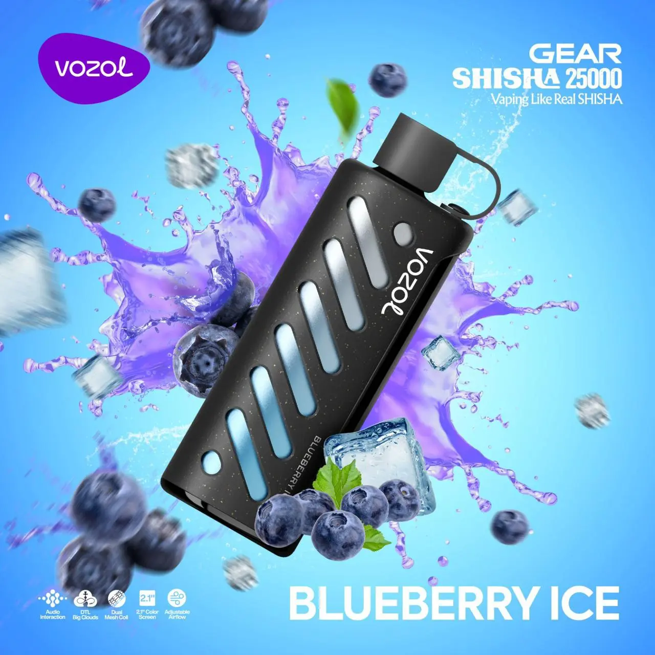 Gear Shisha 25000 Blueberry Ice