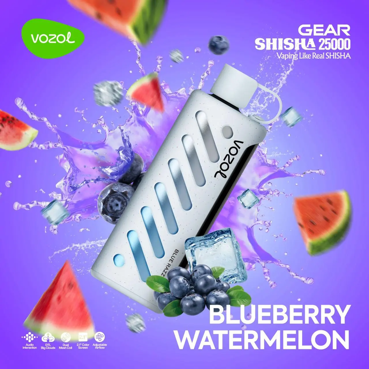 Gear Shisha 25000 Blueberry Watermelon