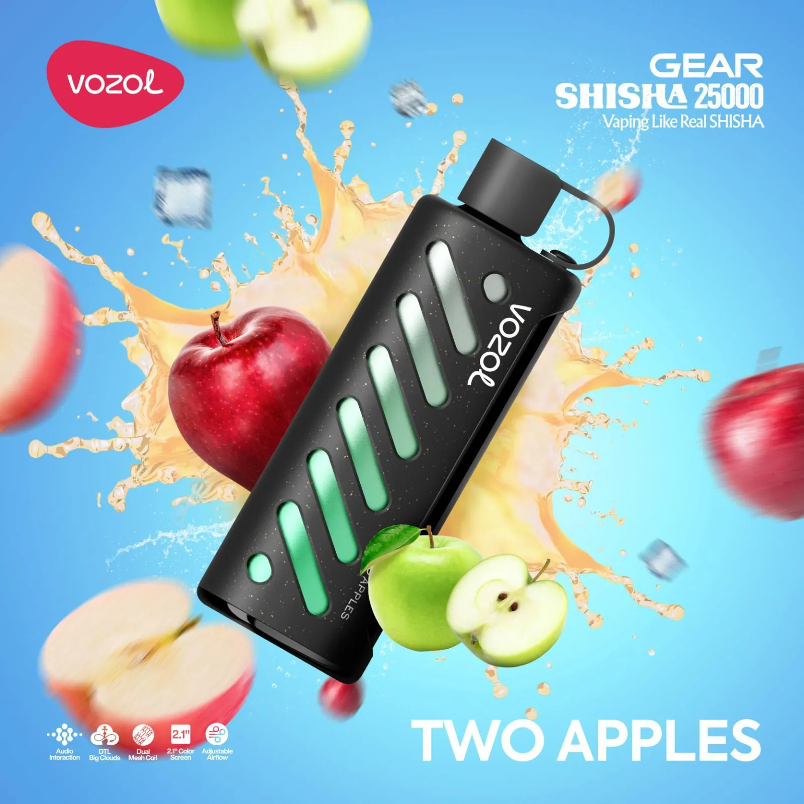 Gear Shisha 25000 Disposable Two Apples