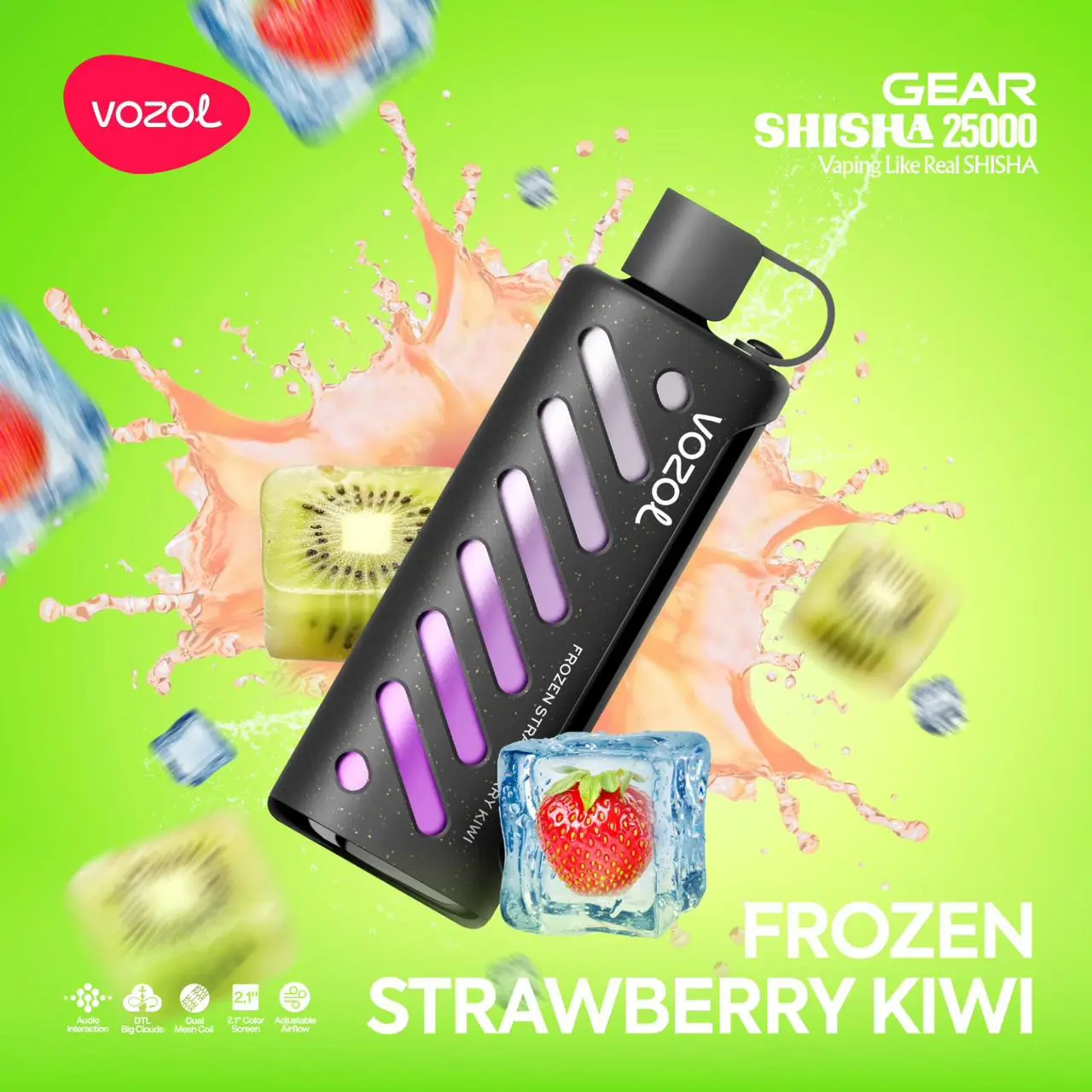 Gear Shisha 25000 Frozen Strawberry Kiwi