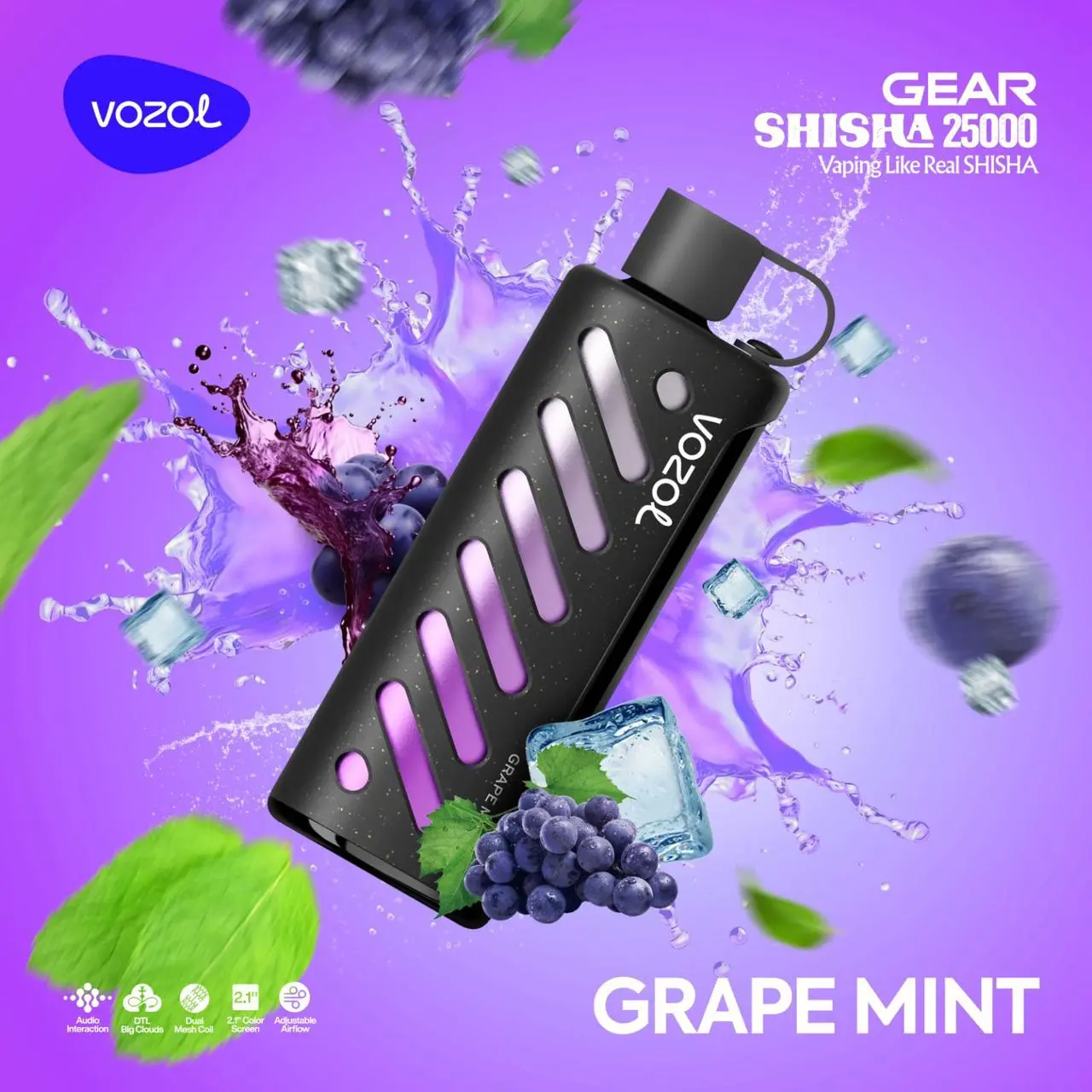 Gear Shisha 25000 Grape Mint